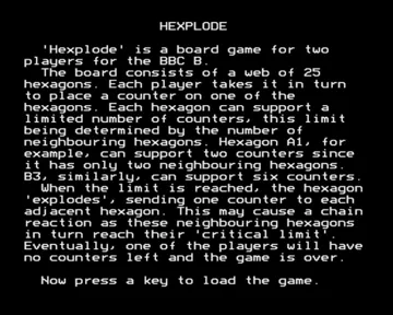 Hexplode (19xx)(-)[HEXPLODE] screen shot title